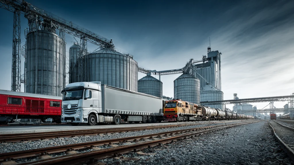 Логістичний комплекс для транспортування зерна